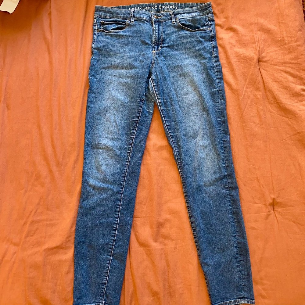 Articles of Society mid-rise super stretch skinny jeans